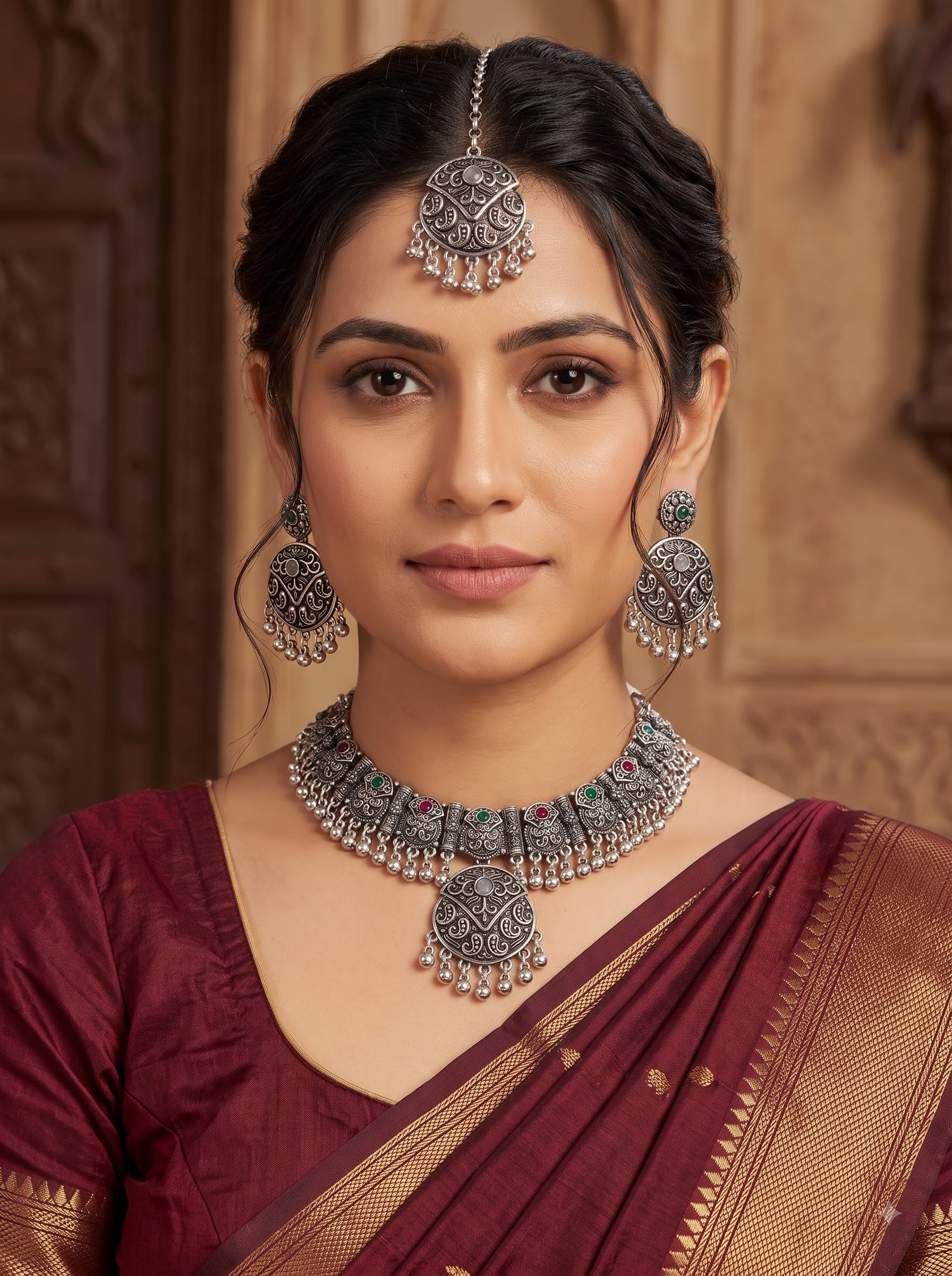 Kavishae Varnika Oxidised Choker Set
