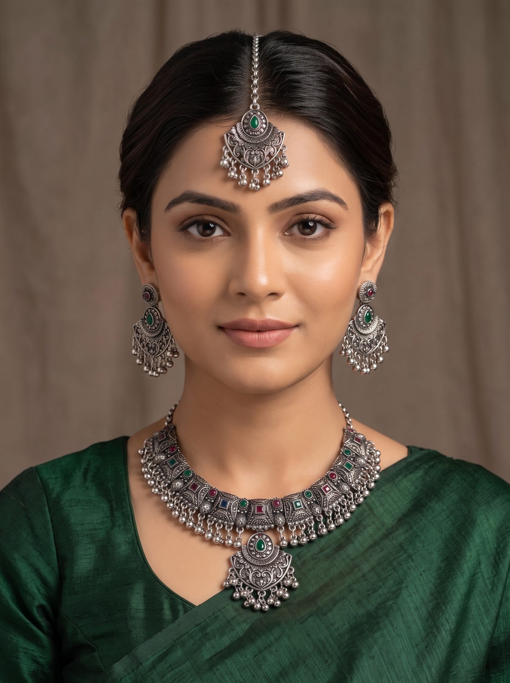 Kavishae Ariyva Oxidised Choker Set
