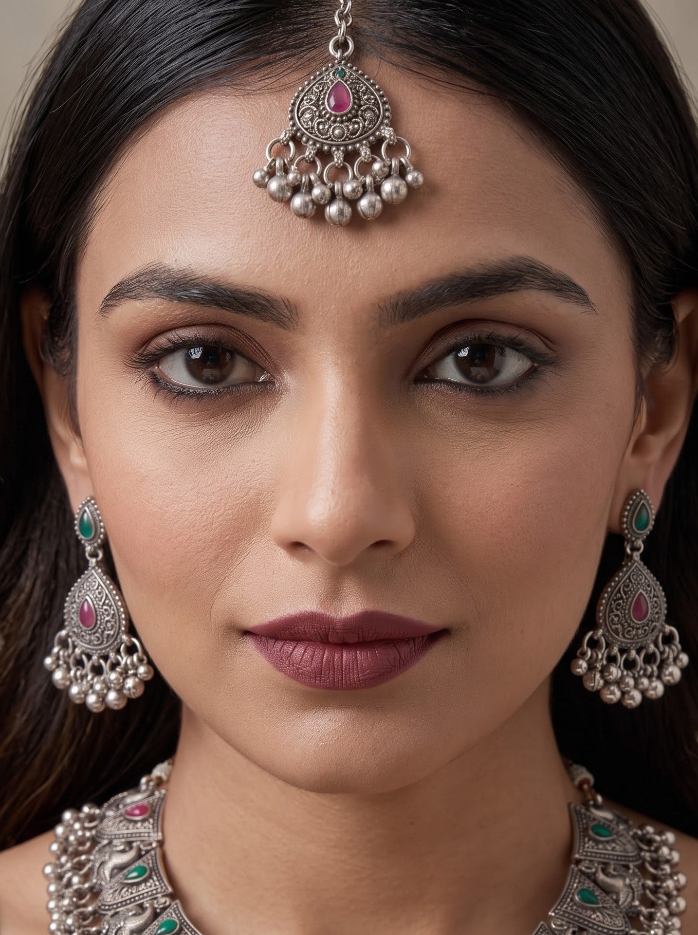 Kavishae Naira Oxidised Choker Set
