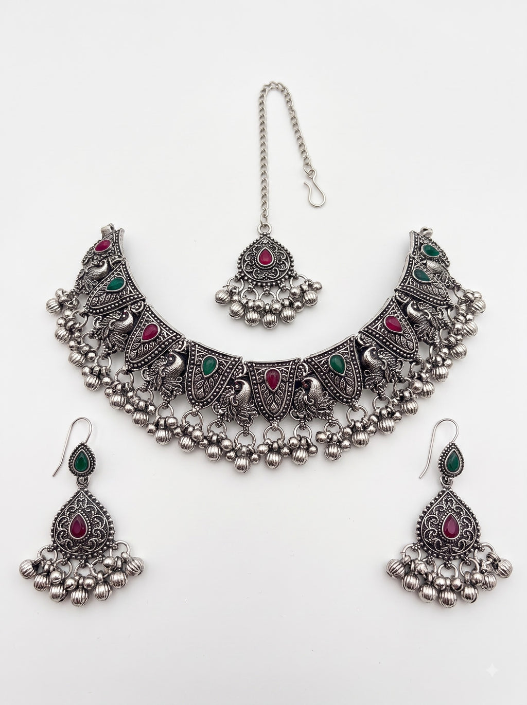 Kavishae Naira Oxidised Choker Set