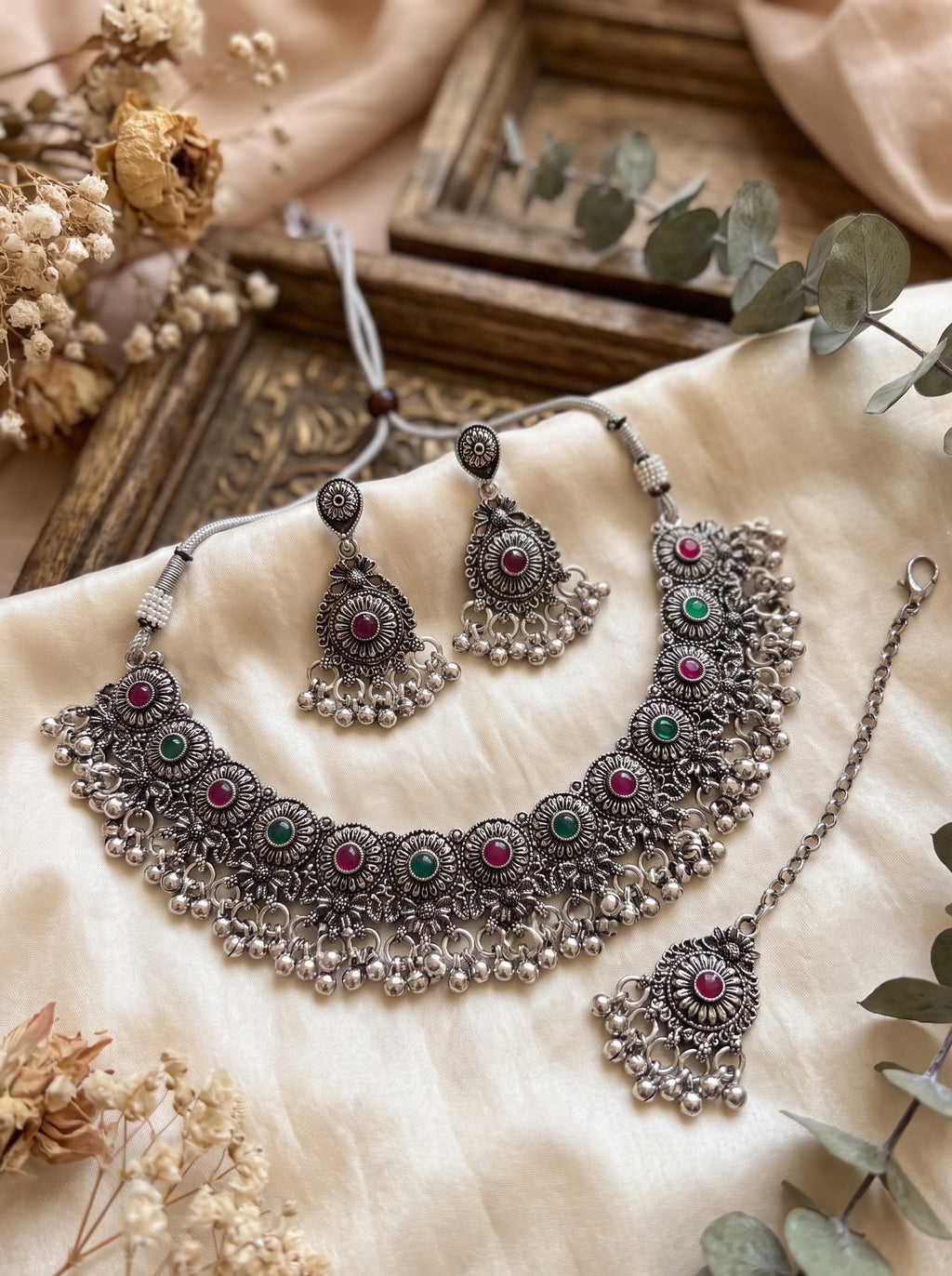 Kavishae Kavrika Oxidised Choker Set