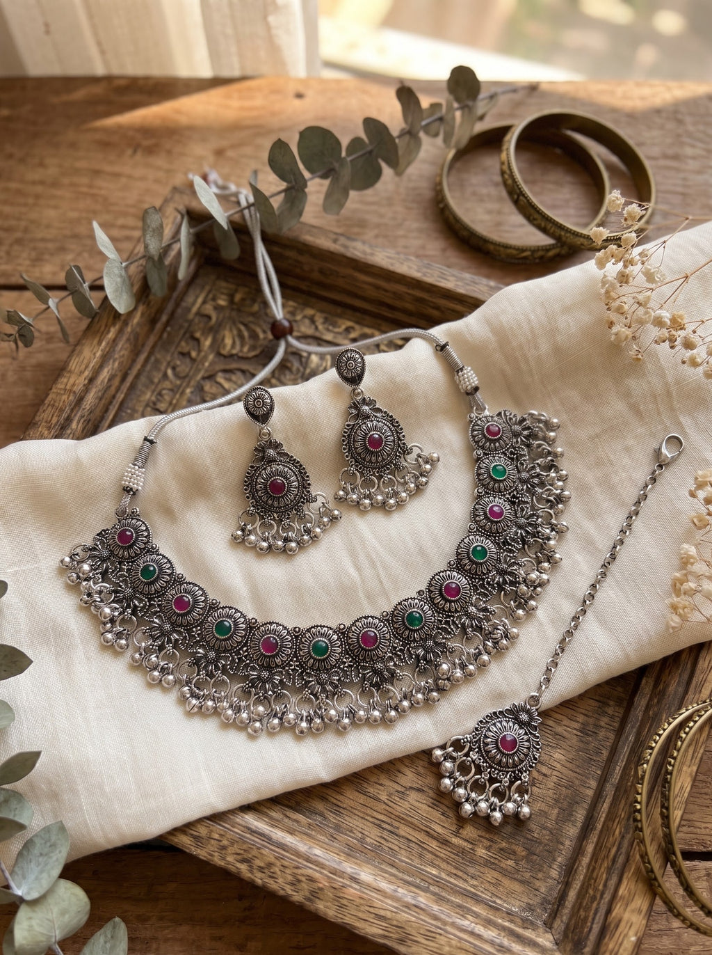 Kavishae Kavrika Oxidised Choker Set