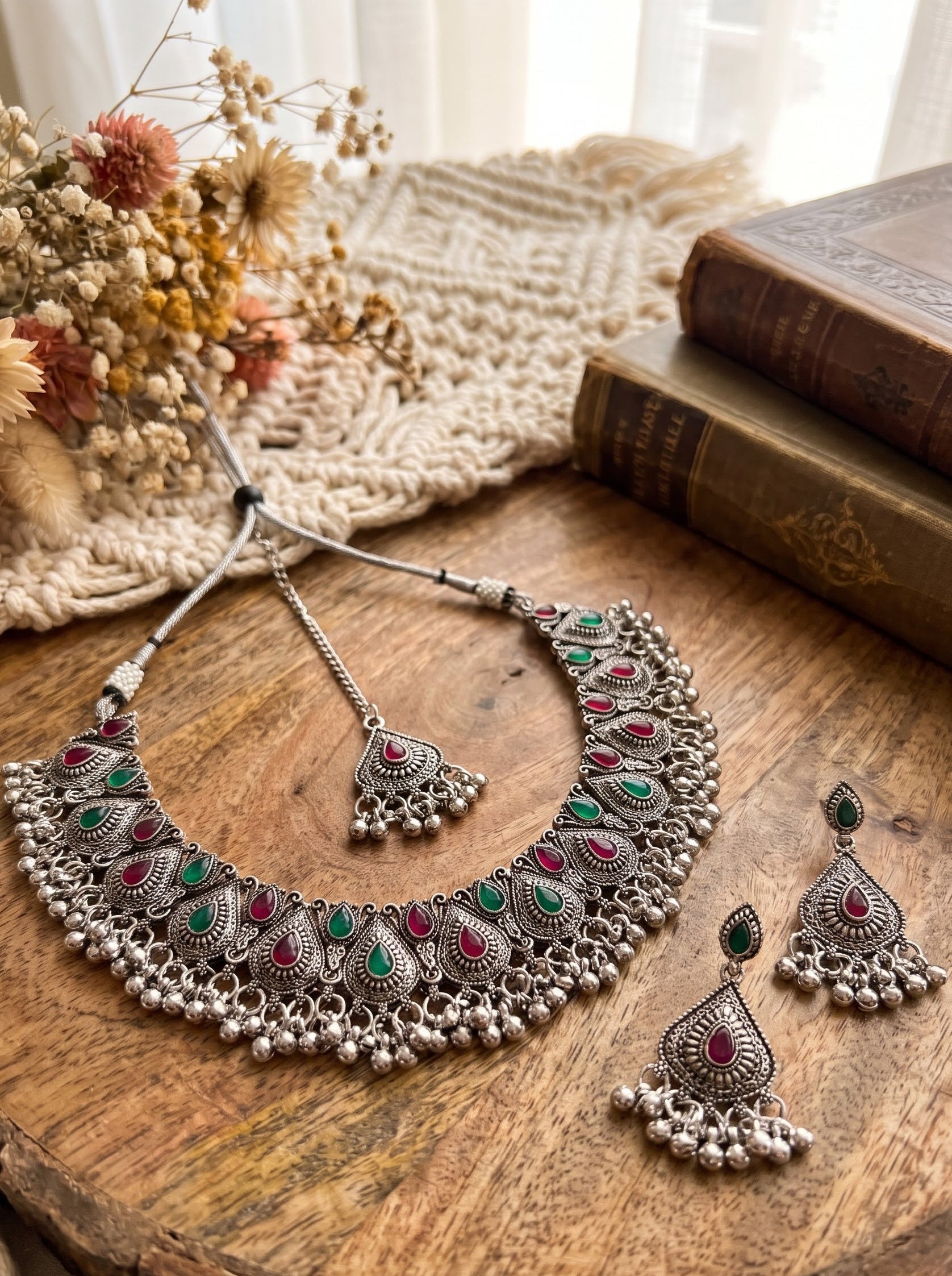 Kavishae Noorika Oxidised Choker Set