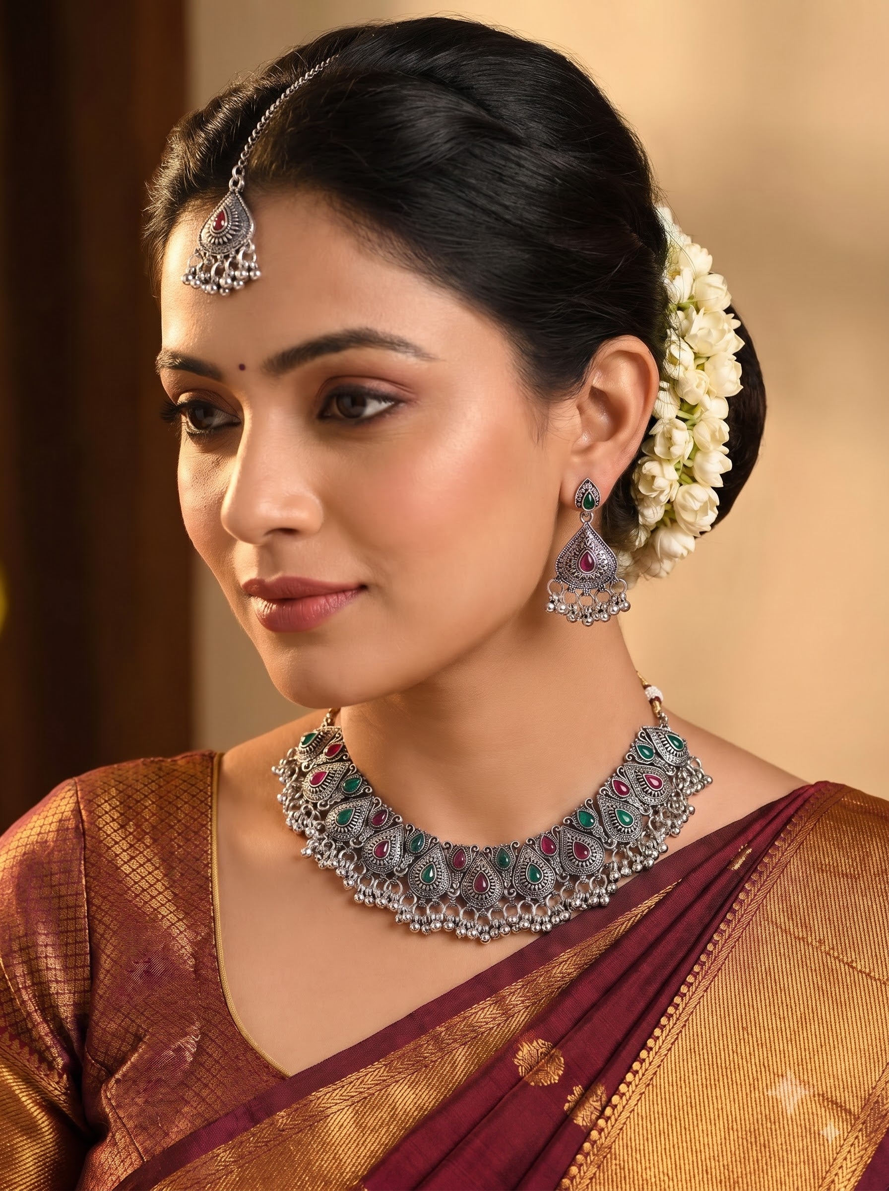 Kavishae Noorika Oxidised Choker Set