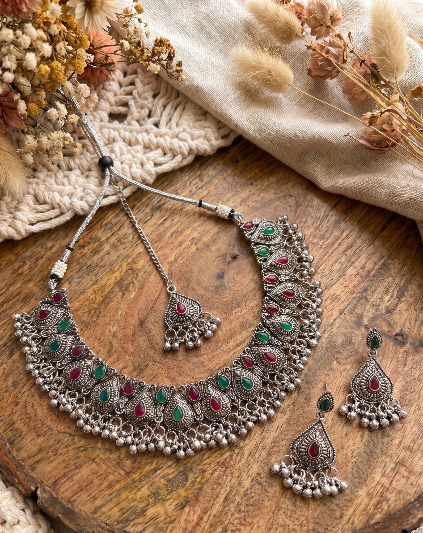 Kavishae Noorika Oxidised Choker Set