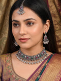 Kavishae Norika Oxidised Choker Set