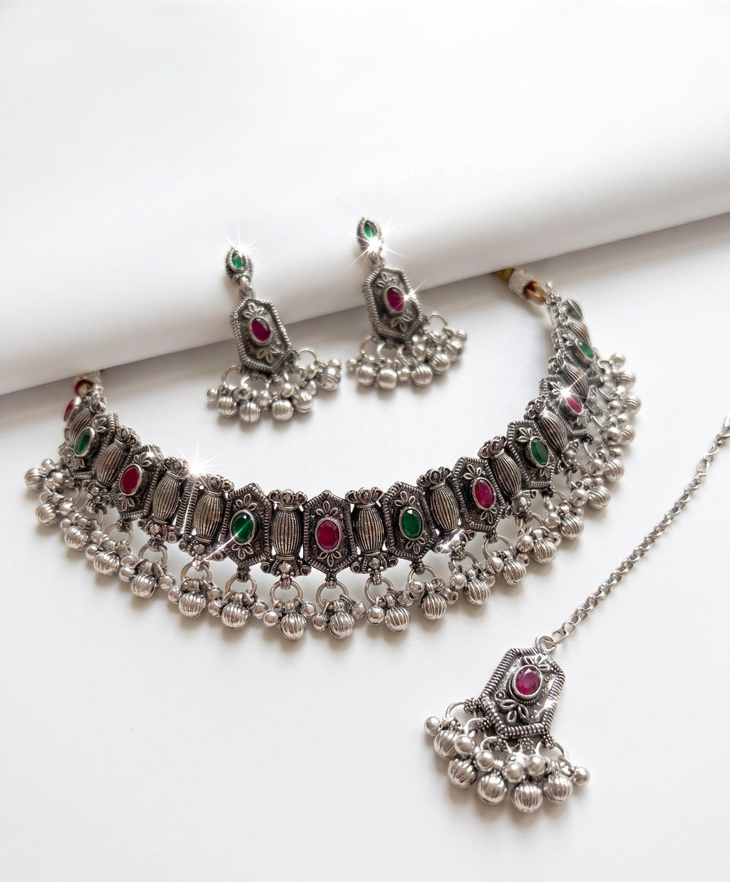 Kavishae Norika Oxidised Choker Set