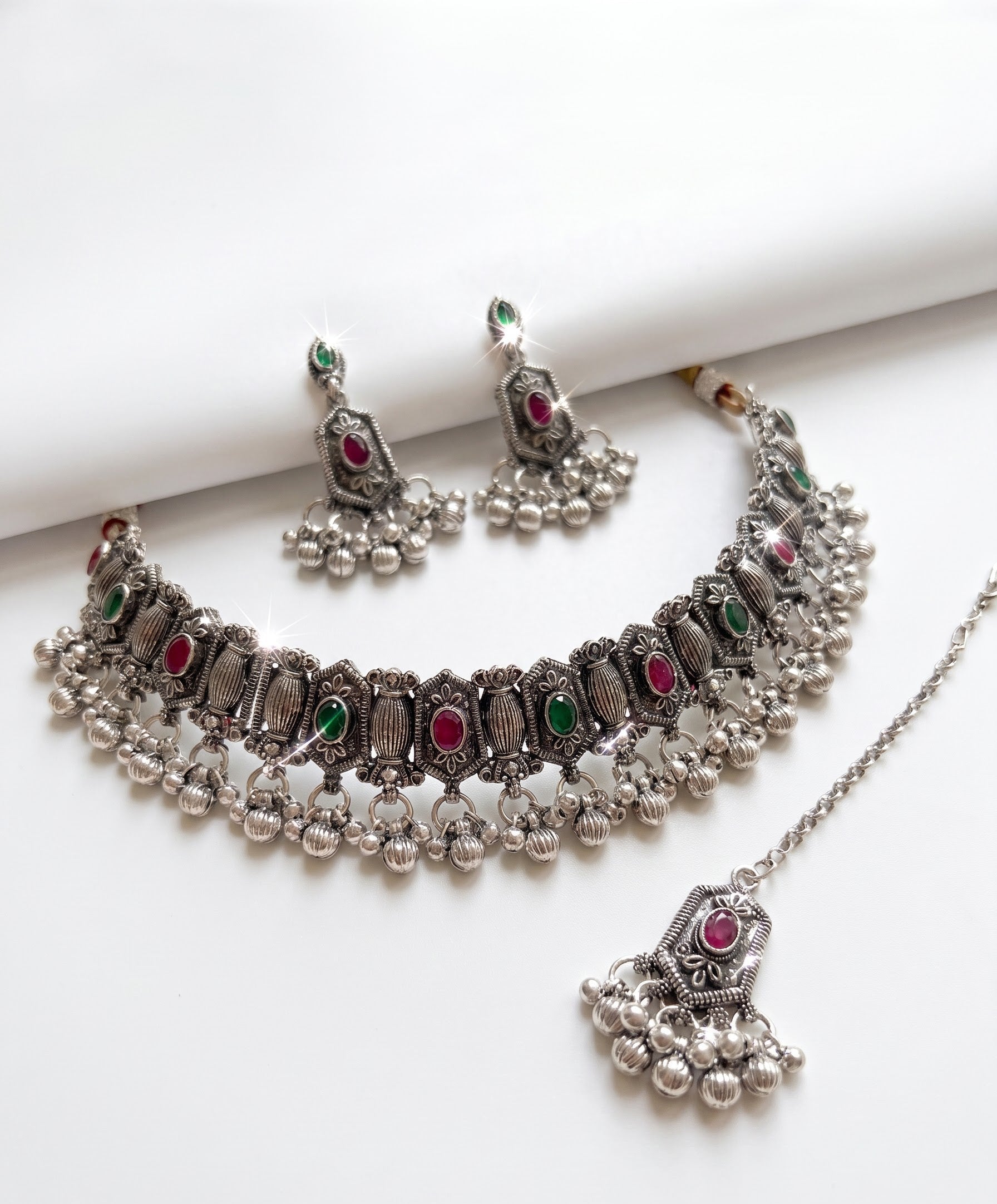 Kavishae Norika Oxidised Choker Set