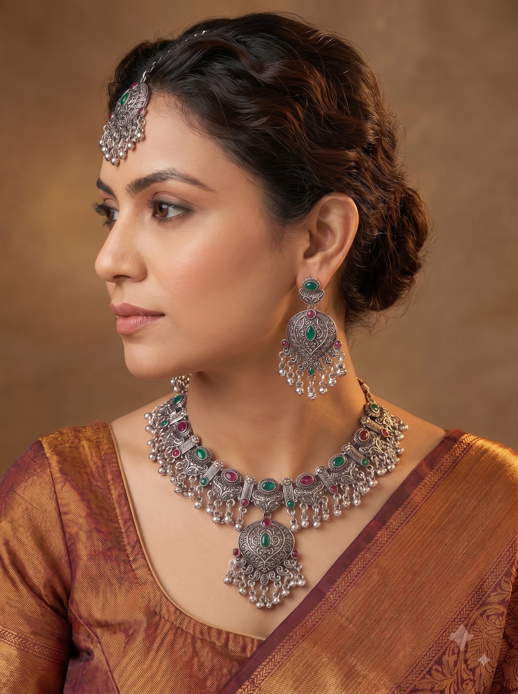 Kavishae Nyrisa Oxidised Choker Set
