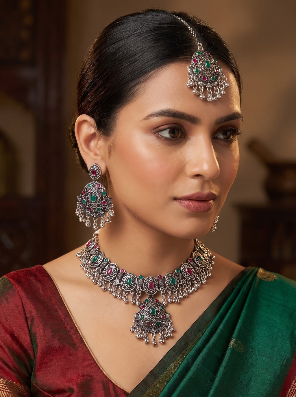 Kavishae Zariya Oxidised Choker Set