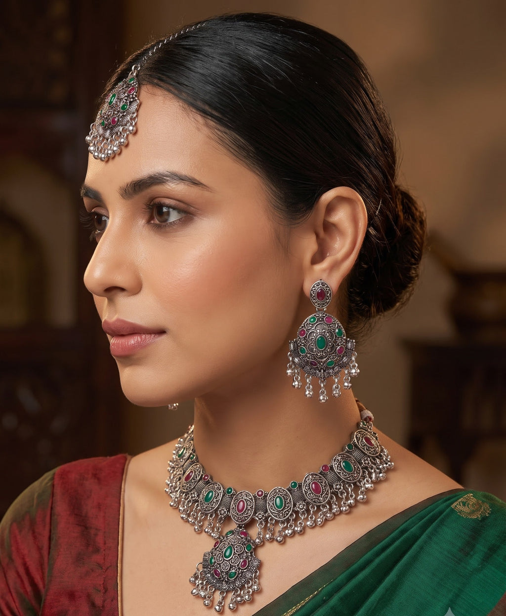 Kavishae Zariya Oxidised Choker Set