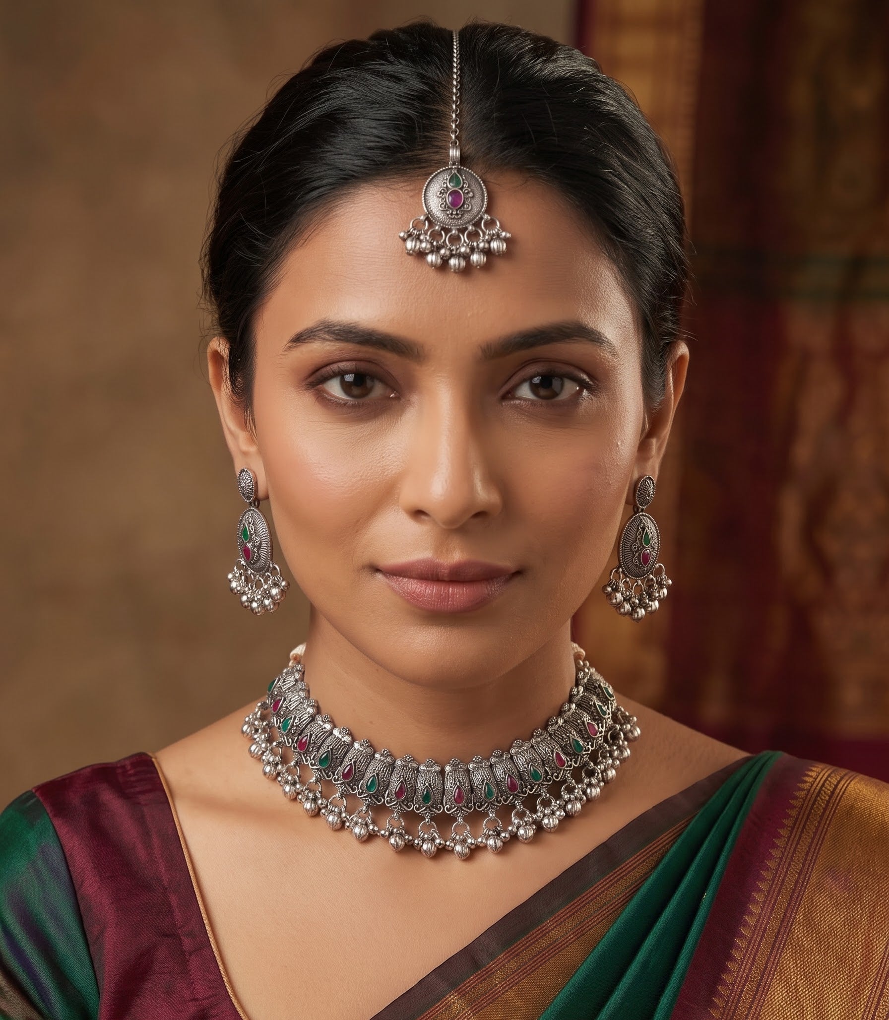 Kavishae Tarasha Oxidised Choker Set