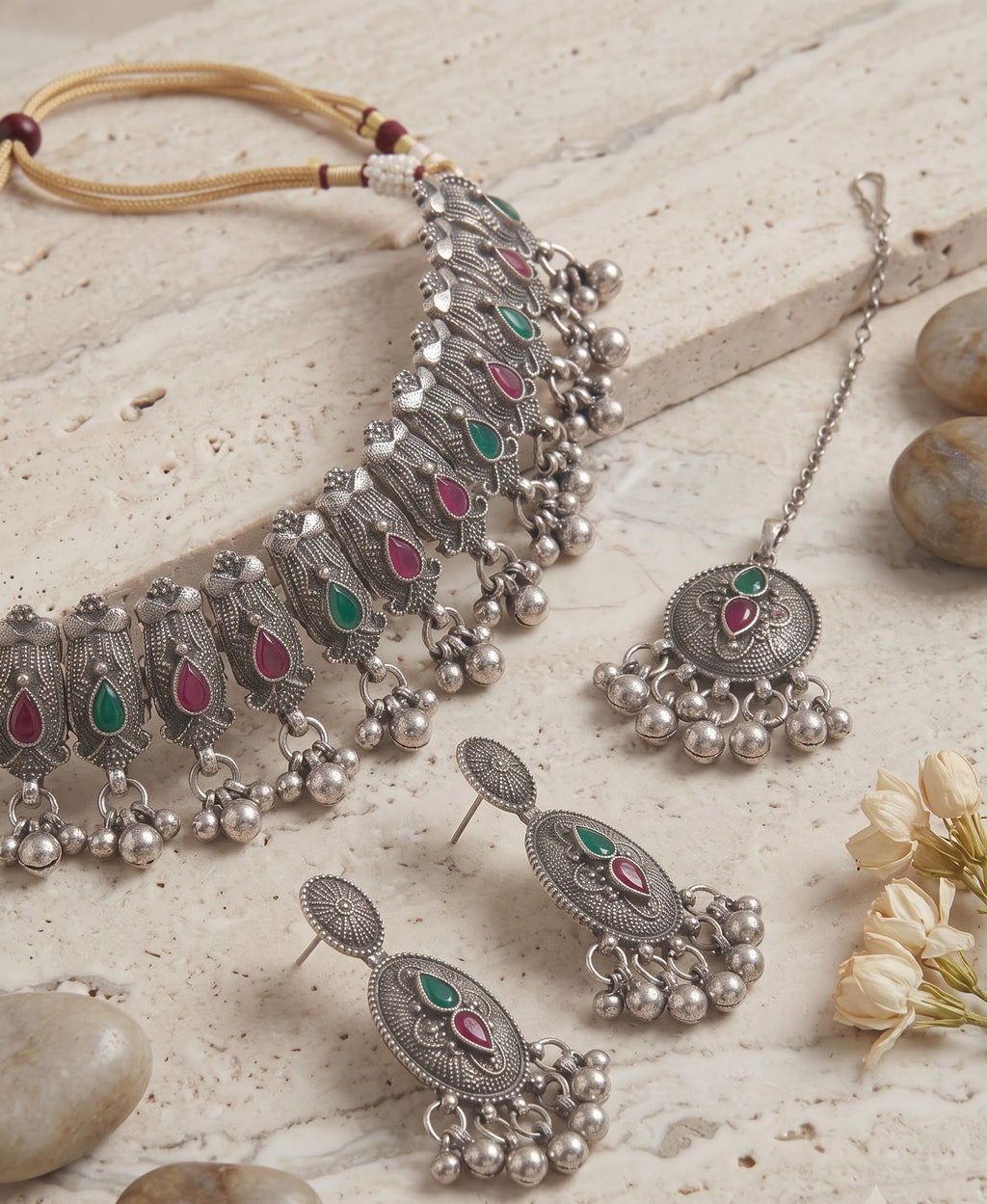 Kavishae Tarasha Oxidised Choker Set