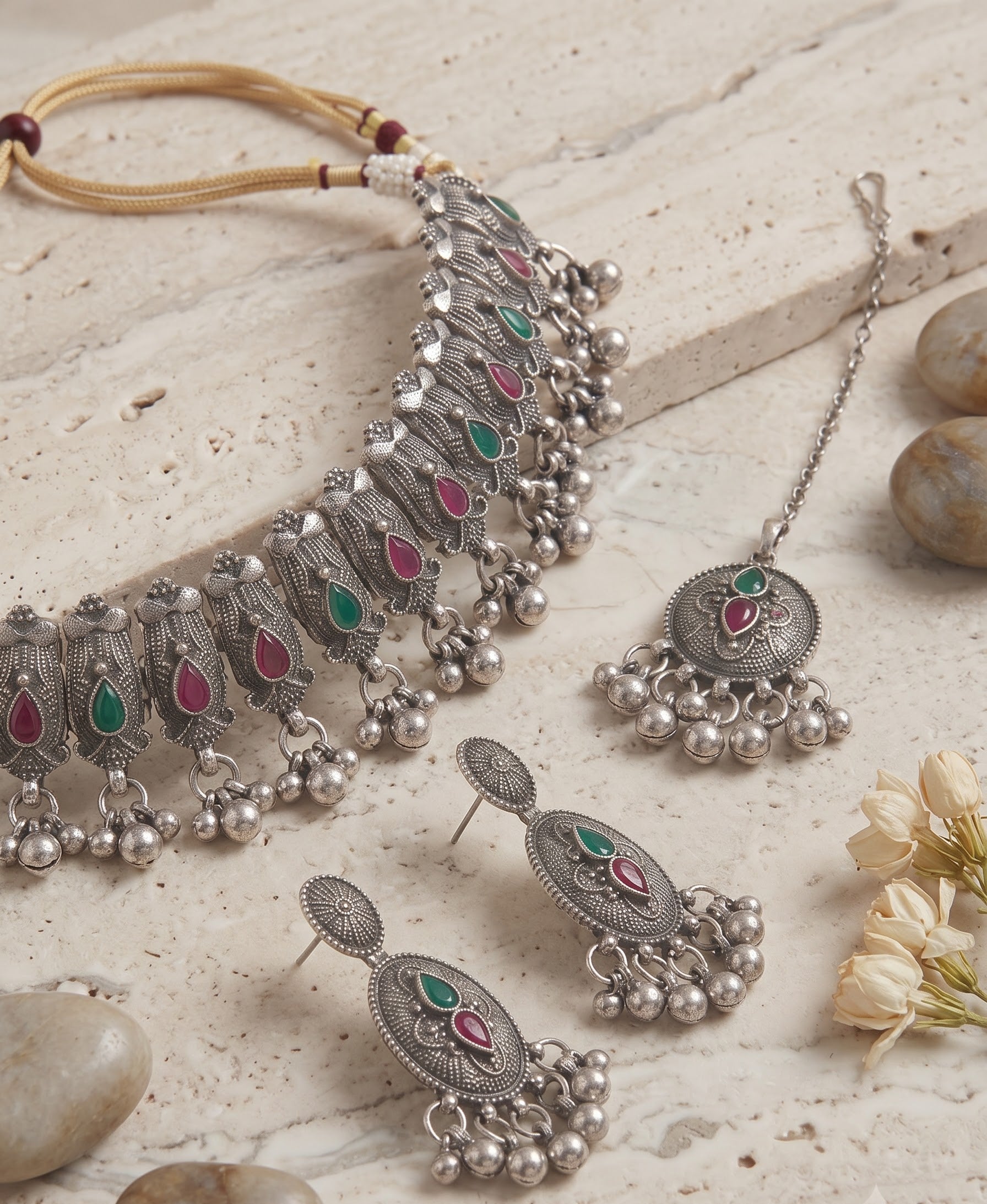 Kavishae Tarasha Oxidised Choker Set