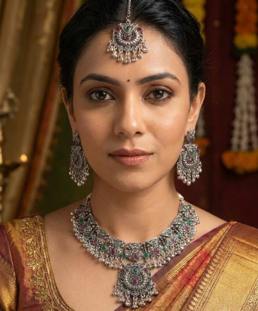 Kavishae Veya Oxidised Choker Set